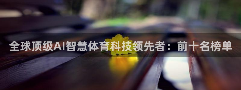 全球顶级AI智慧体育科技领先者：前十名榜单