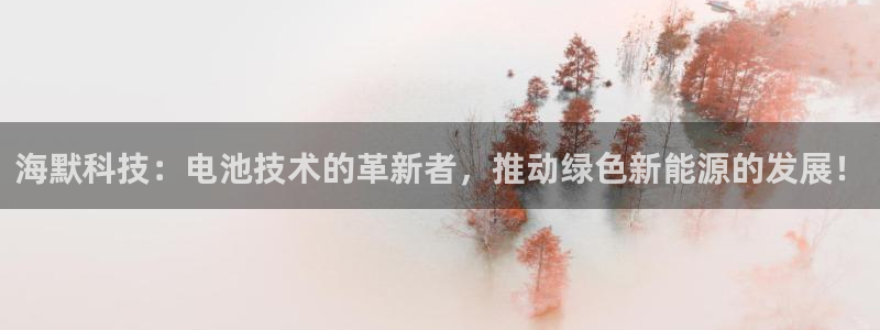 海默科技：电池技术的革新者，推动绿色新能源的发展！