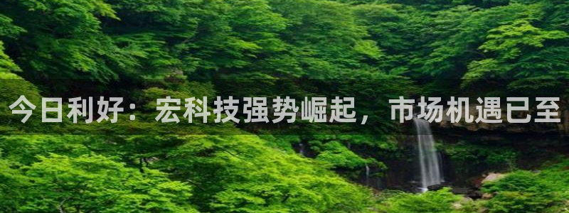 今日利好：宏科技强势崛起，市场机遇已至