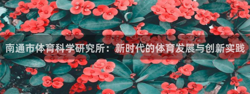 南通市体育科学研究所：新时代的体育发展与创新实践